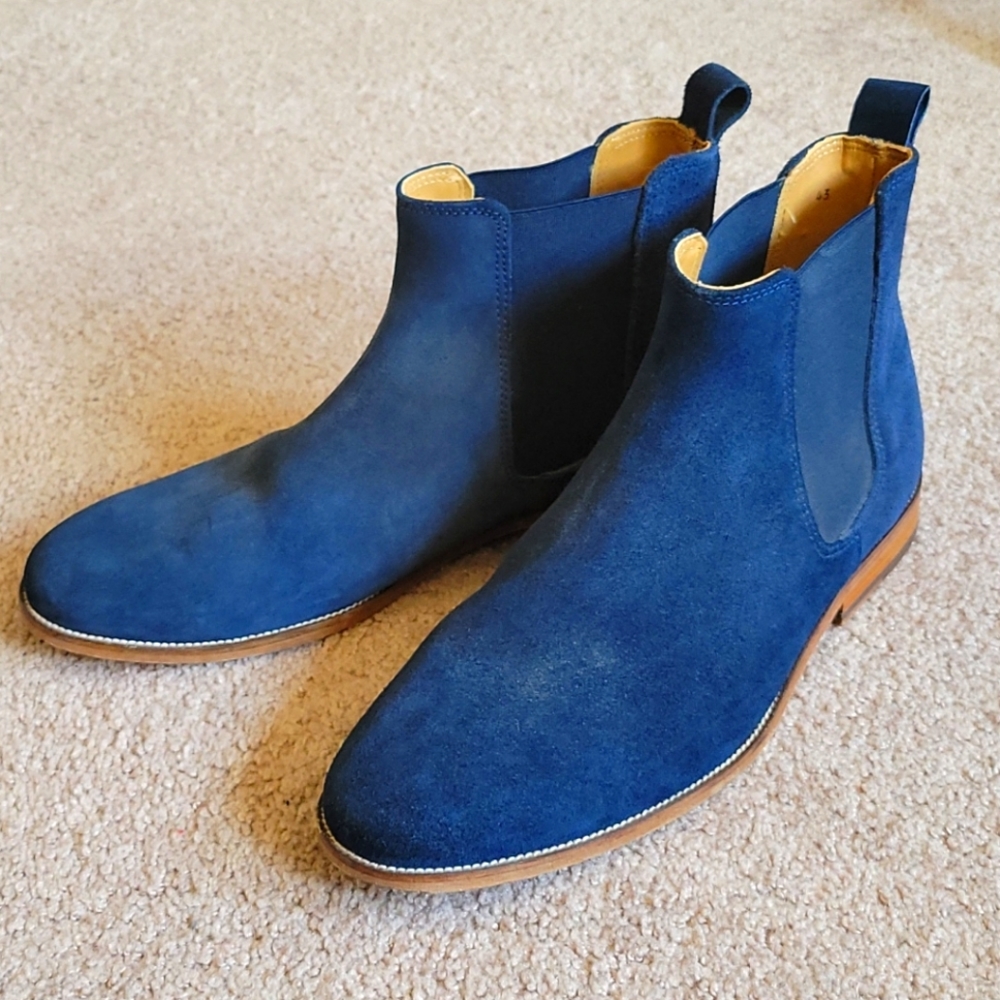 Bobbies L'Horloger Suede Chelsea Boots in Navy